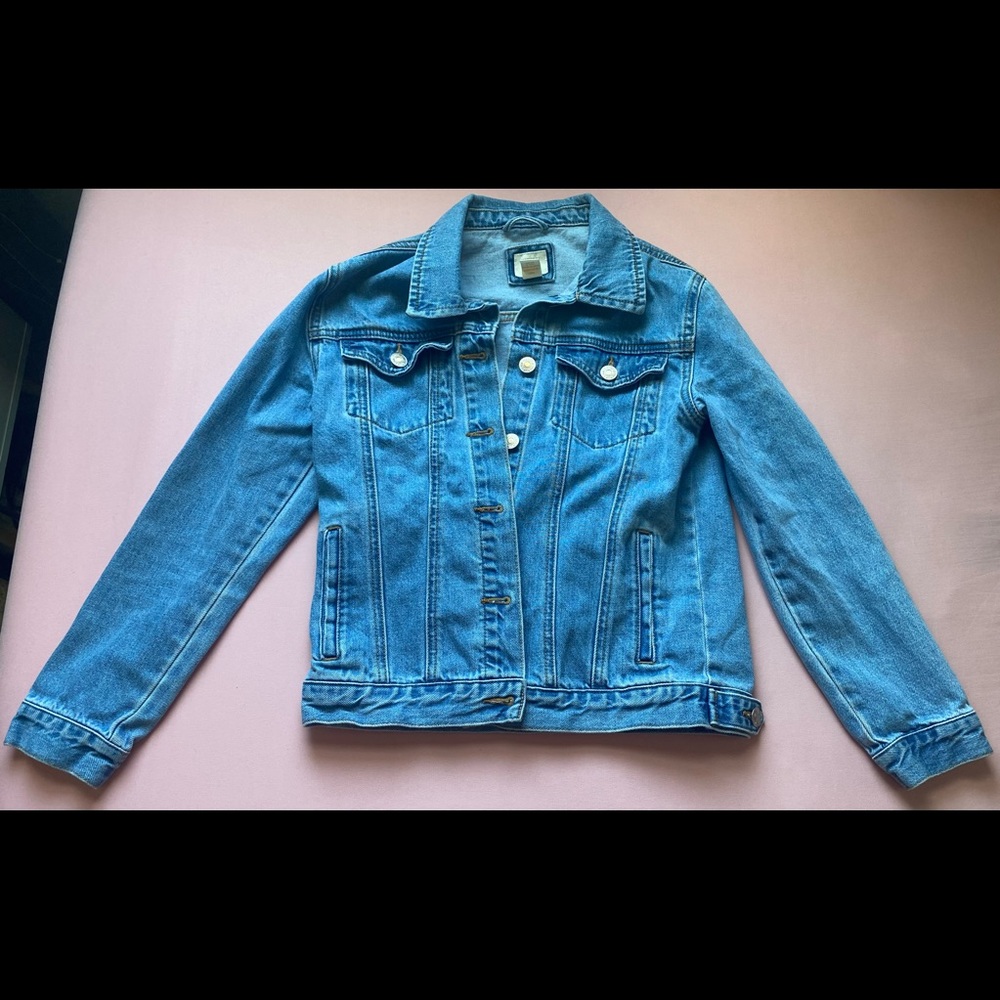 [Grunge Style] girls jean denim jacket size 11/12